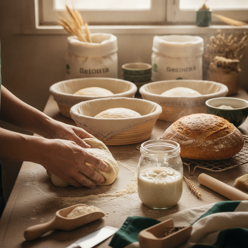 Panificação Artesanal: Domine o Levain e os Pães de Fermentação Natural